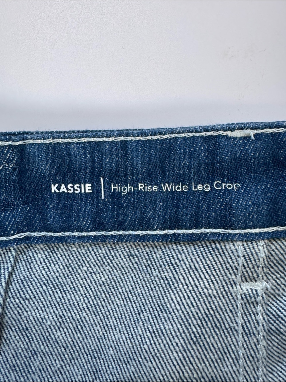 AG Jeans Kassie High-Rise Wide Leg Crop Jeans Size 27 Dark Wash Denim - Picture 8 of 11